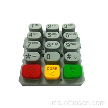 VX570 VX510 POS Terminal Pencetak Thermal Pemandu Kekunci Keypad Getah Silicon